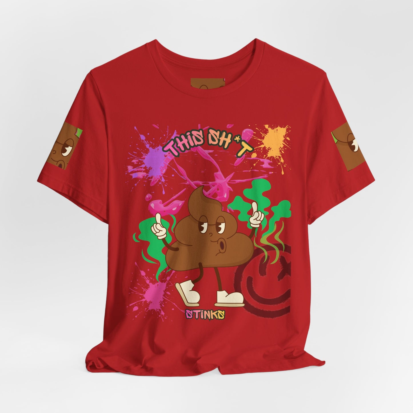 This Sh*t Stinks Graphic Tee — Funny Poop Cartoon T-Shirt