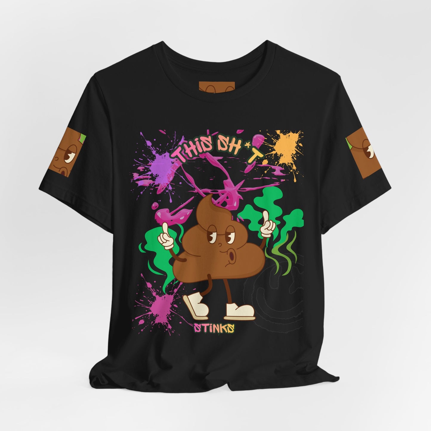 This Sh*t Stinks Graphic Tee — Funny Poop Cartoon T-Shirt