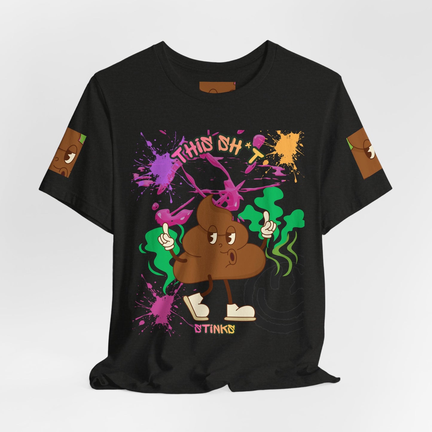 This Sh*t Stinks Graphic Tee — Funny Poop Cartoon T-Shirt