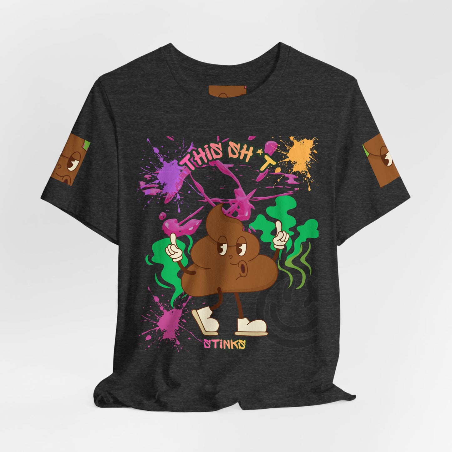 This Sh*t Stinks Graphic Tee — Funny Poop Cartoon T-Shirt