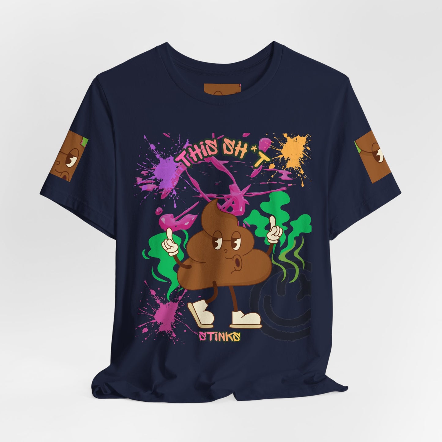 This Sh*t Stinks Graphic Tee — Funny Poop Cartoon T-Shirt