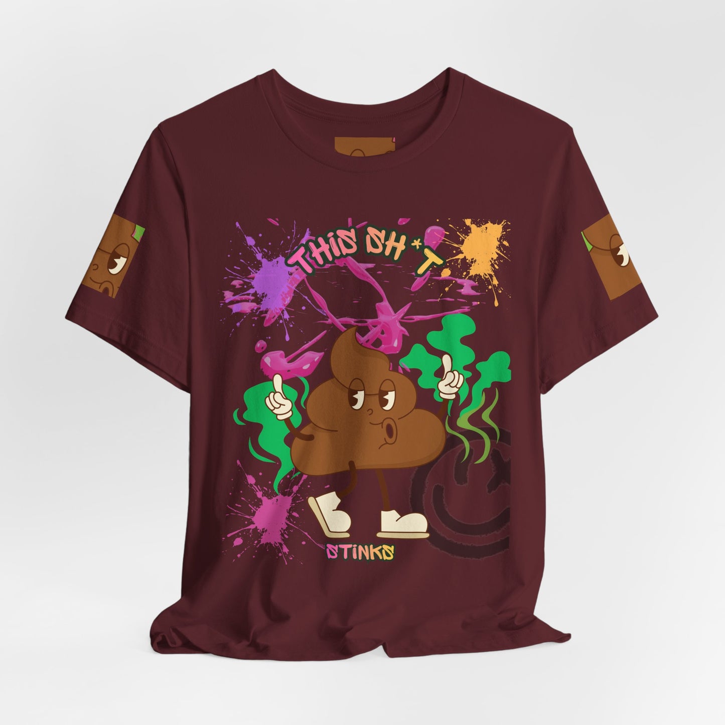 This Sh*t Stinks Graphic Tee — Funny Poop Cartoon T-Shirt