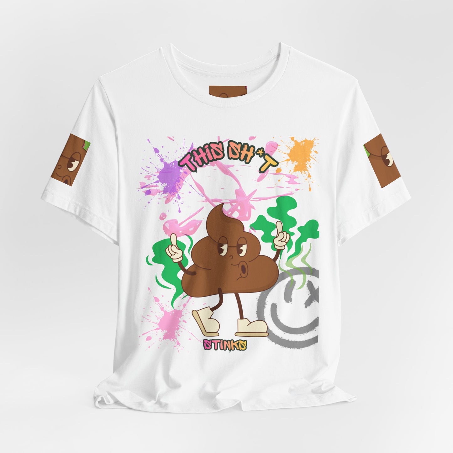 This Sh*t Stinks Graphic Tee — Funny Poop Cartoon T-Shirt