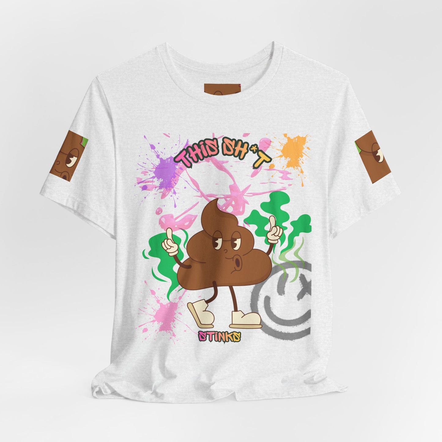 This Sh*t Stinks Graphic Tee — Funny Poop Cartoon T-Shirt